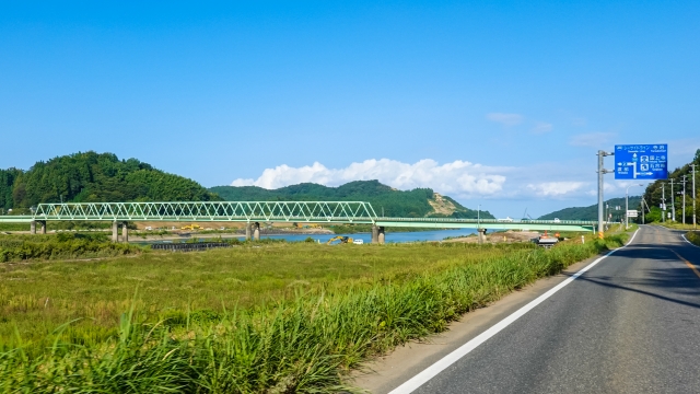 平時の大河津分水の様子