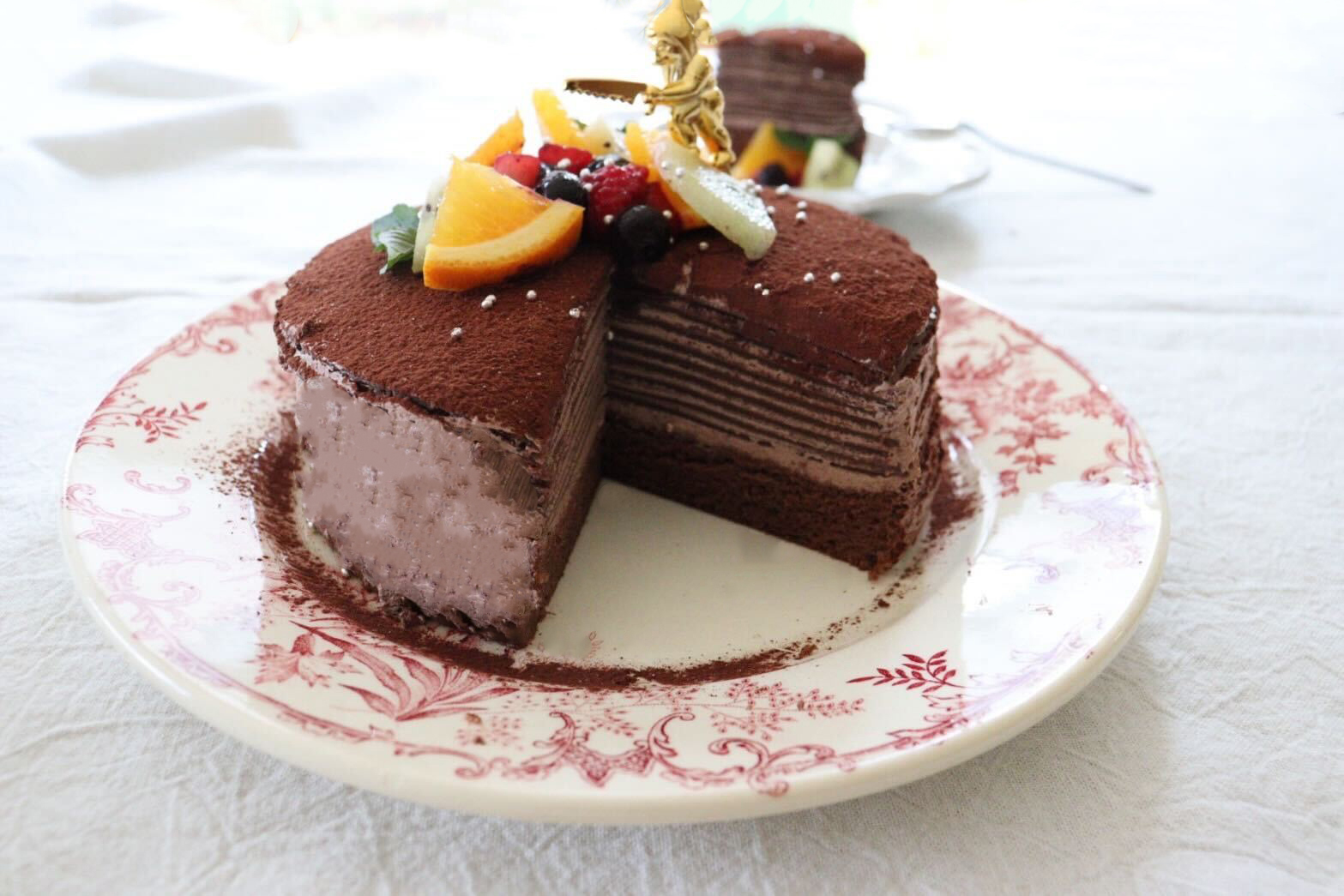 クリスマスレッスン　チョコケーキ