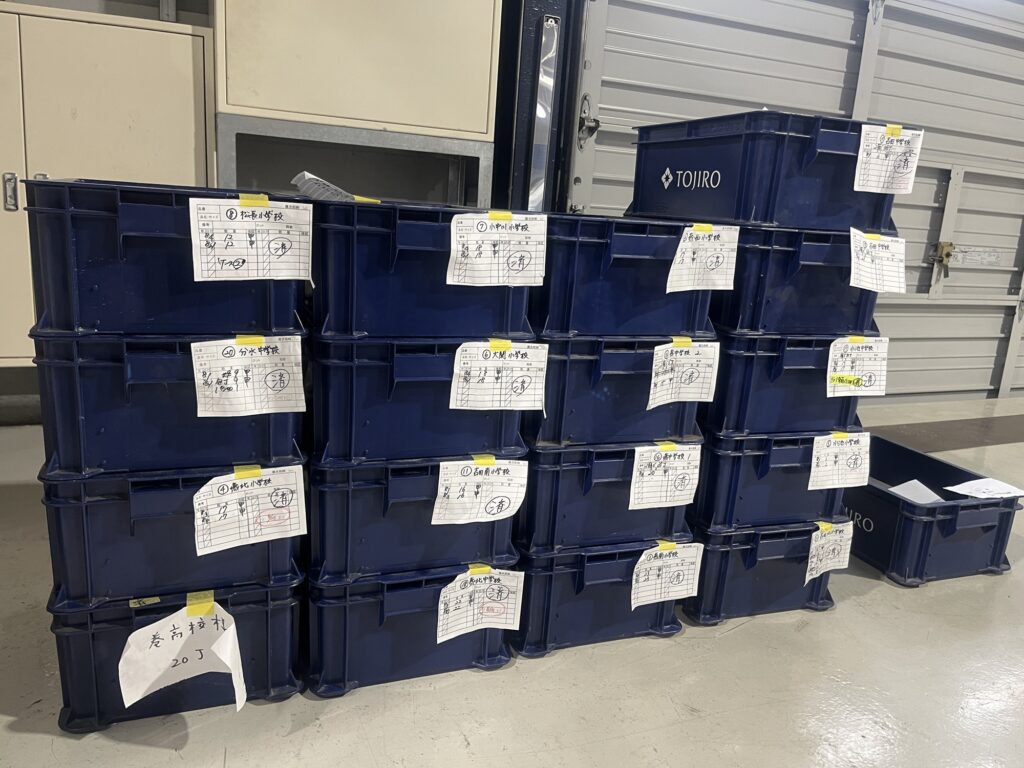 燕市小中学校包丁研ぎ直し